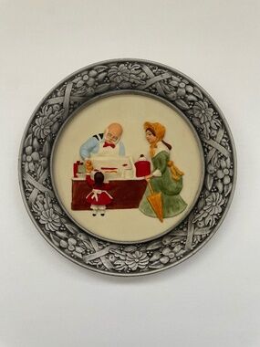 Vintage 1979 Sebastian Miniatures "The Candy Store" 3D Relief Collector Plate